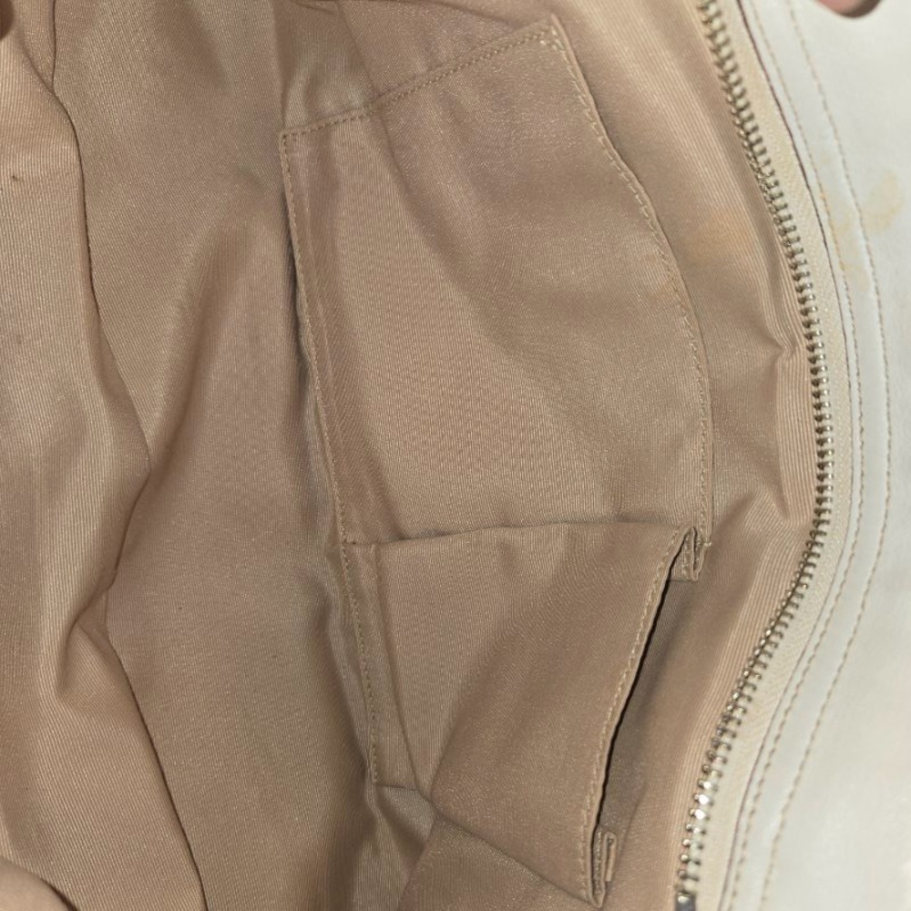 COACH Vintage Soho XL Buckle Satchel Cream Leather Tote Bag 2116 Y2K Rare - Picture 9 of 10